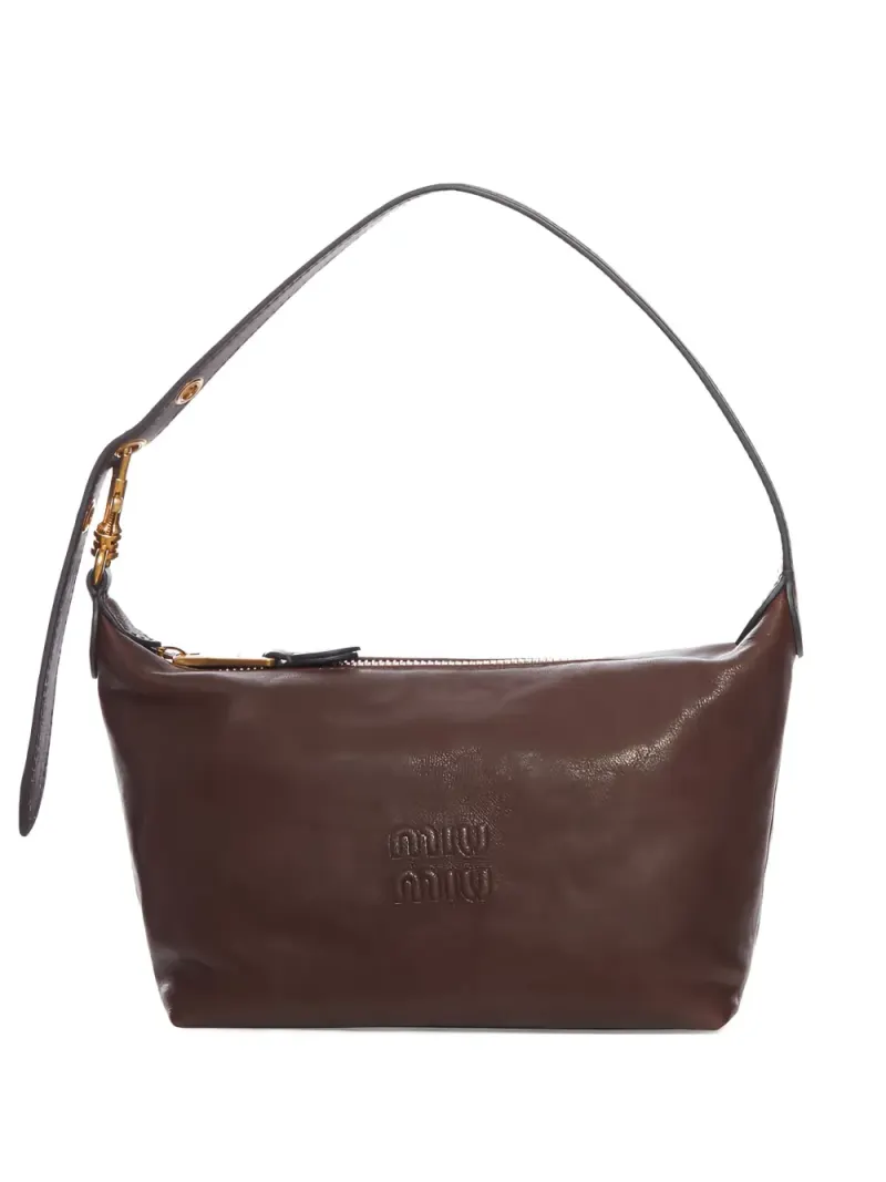 Miu Miu Schultertasche mit Logo-Prägung
