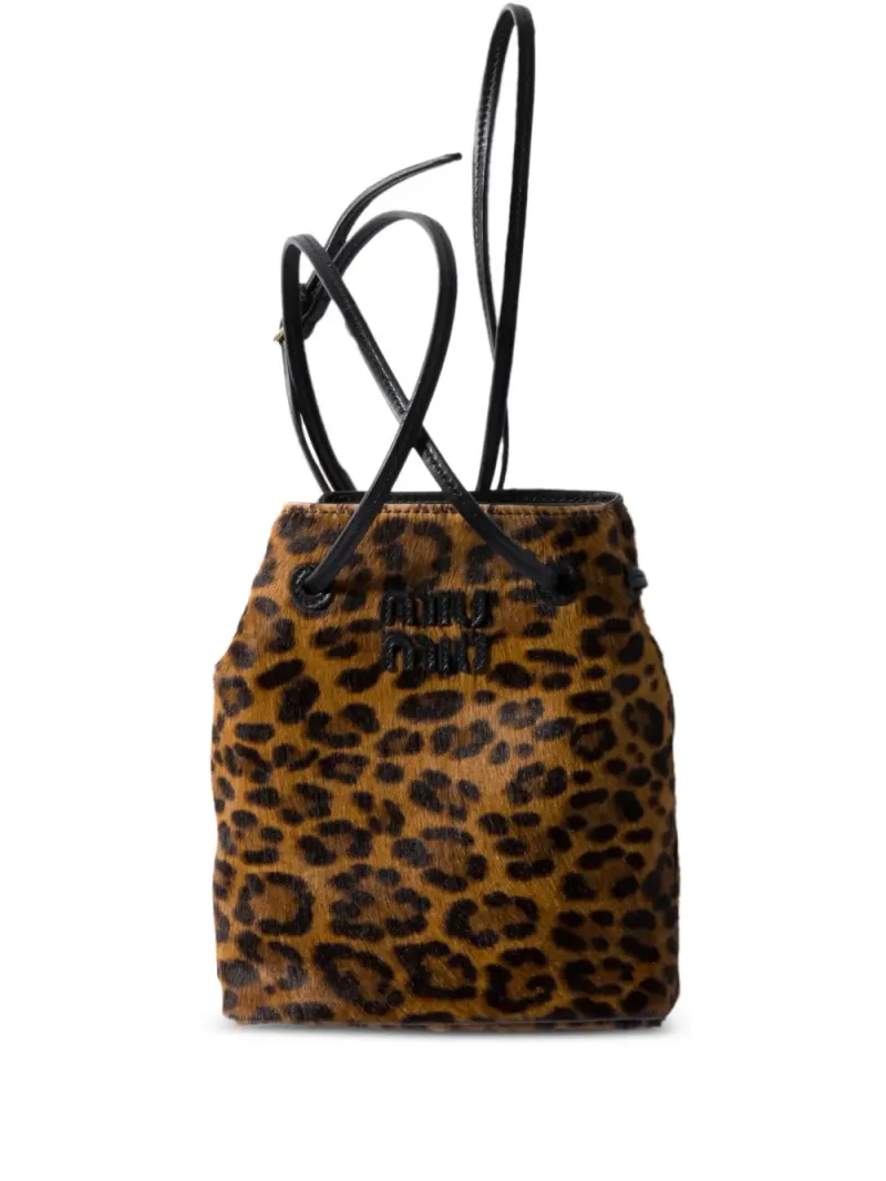 Miu Miu Umhängetasche mit Leoparden-Print
