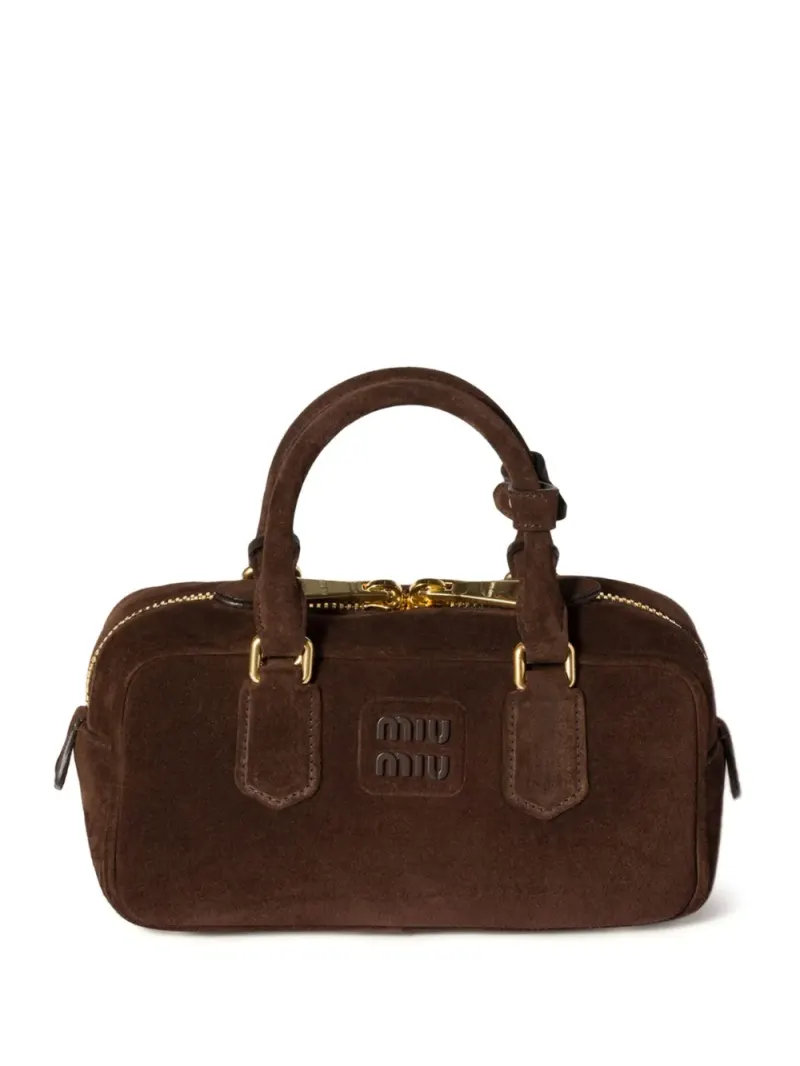 Miu Miu Wattierter Arcadie Tote Bag in Braun