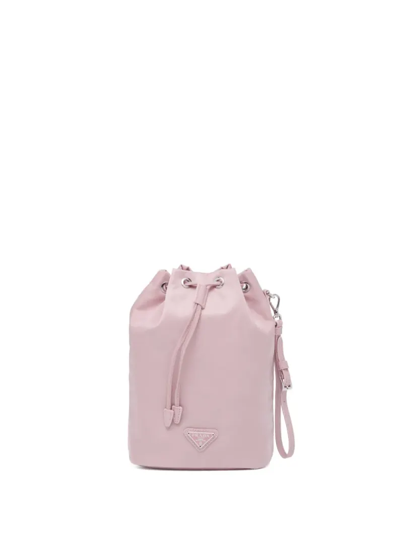 Prada Re-Nylon Clutch in Rosa Re-Nylon-Leder
