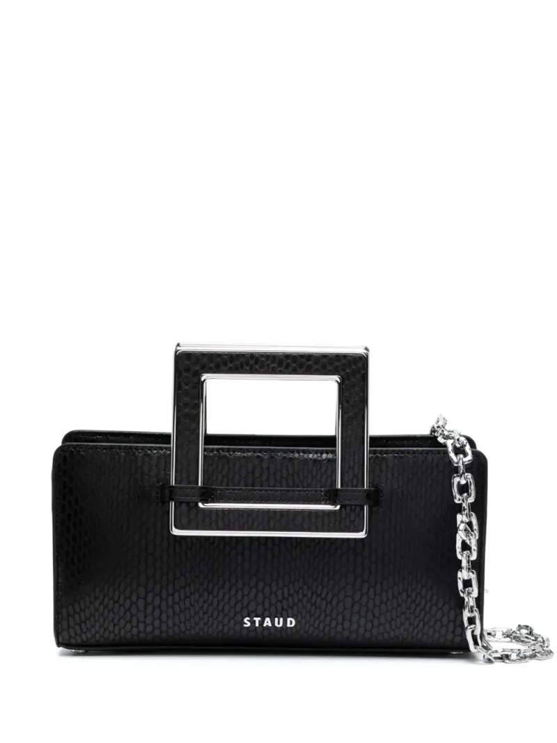 Staud Shirley Clutch in Schwarz
