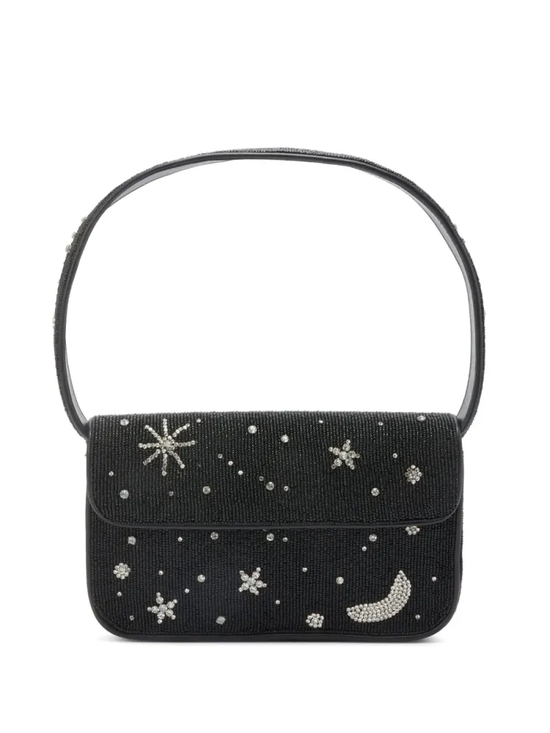 Staud Starry Night Schultertasche in Schwarz