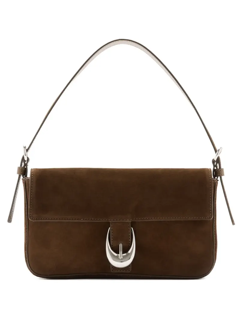 Staud x HARLOW Schultertasche mit Schnalle in Braun