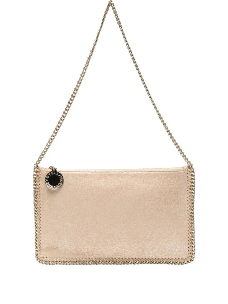 Stella McCartney Clutch mit Kettendetail in Gold