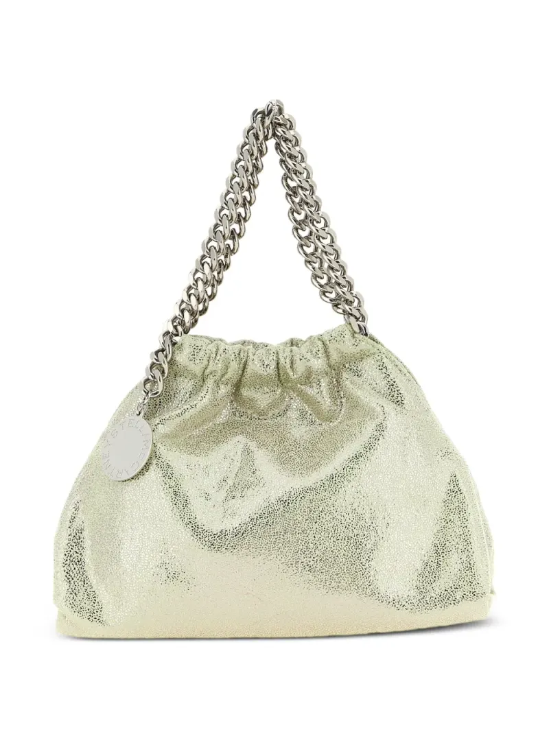 Stella McCartney Mini Falabella Tote Bag mit Kordelzug Mini in Grün