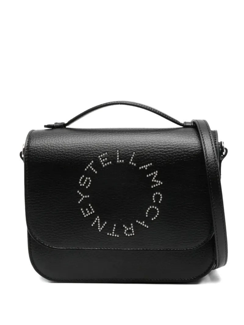 Stella McCartney Mini-Tasche mit Logo-Nieten Mini in Schwarz
