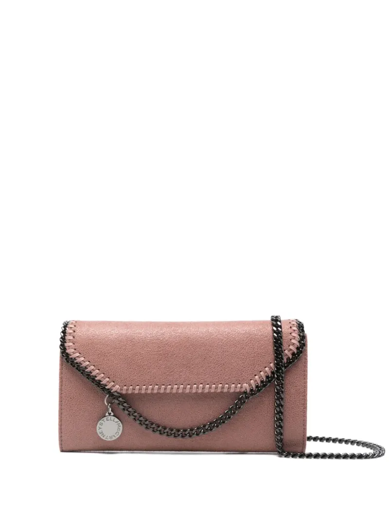 Stella McCartney Satchel-Tasche mit Ziernähten in Rosa