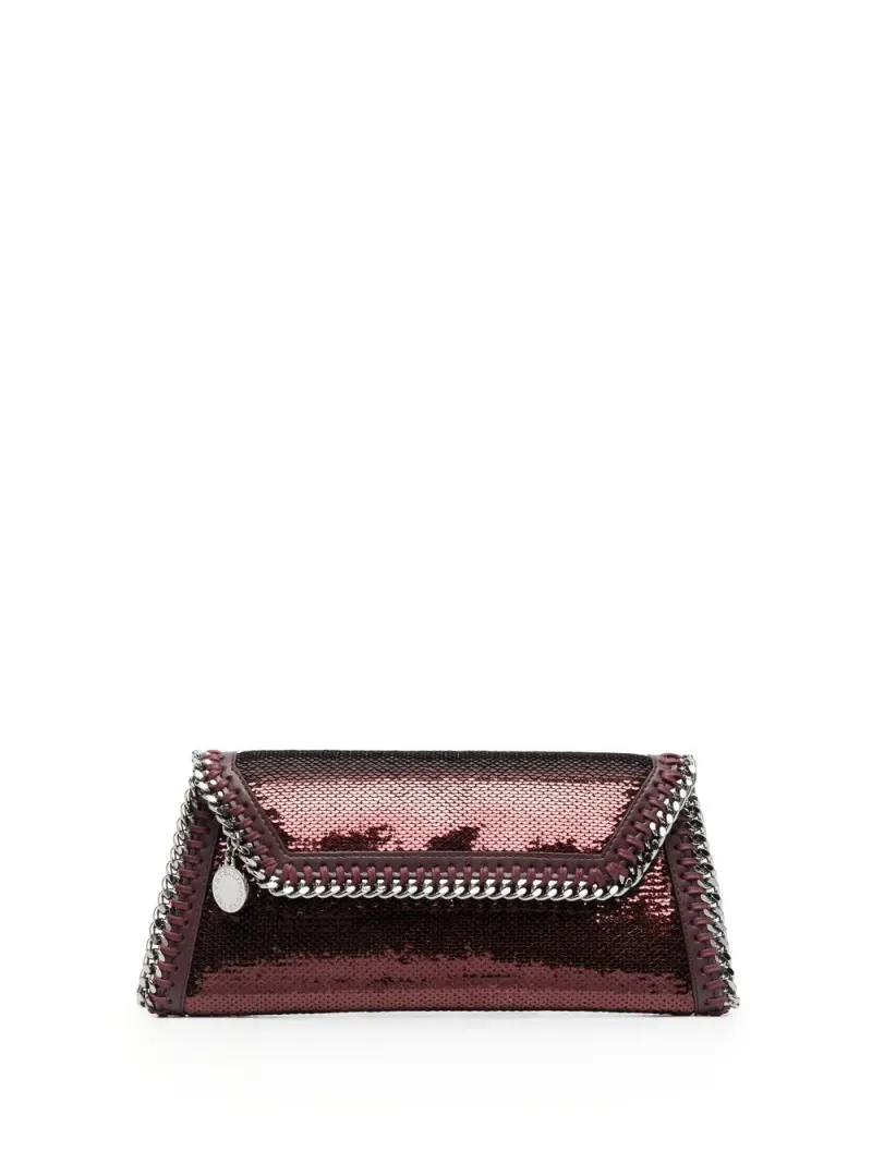 Stella McCartney Verzierte Clutch in Rot