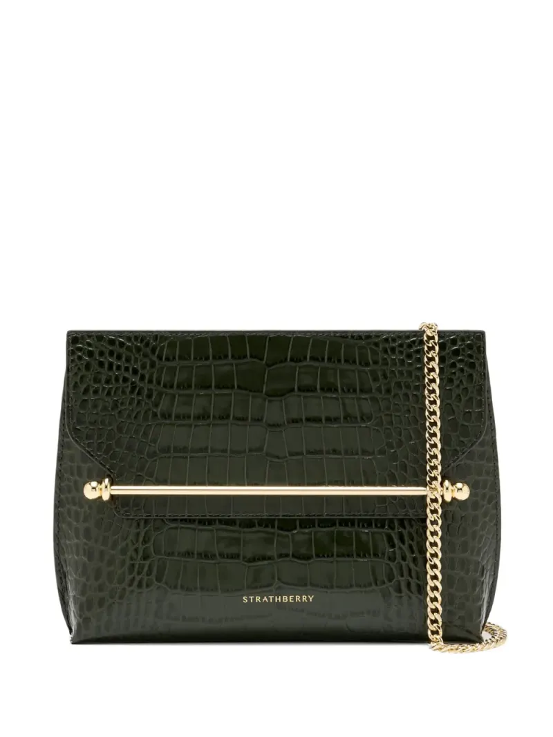 Strathberry Klassische Clutch in Grün