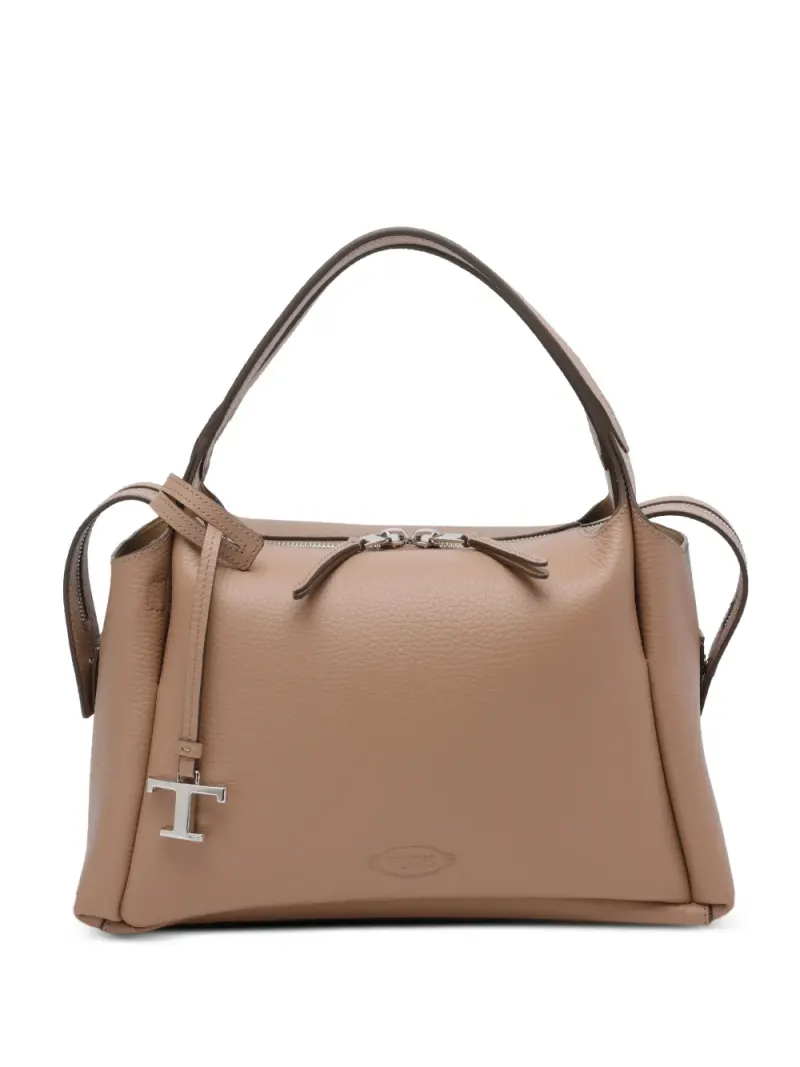 Tod's Boston Clutch mit Henkel in Nude