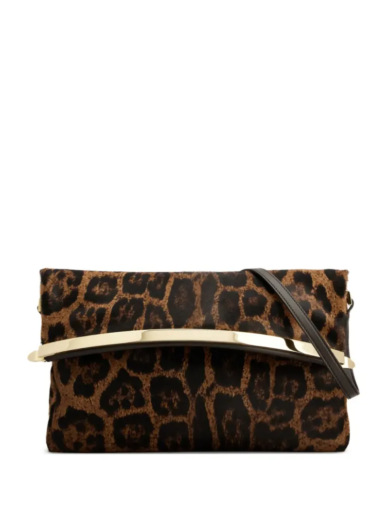 Tod's Clutch mit Animal-Print in Braun