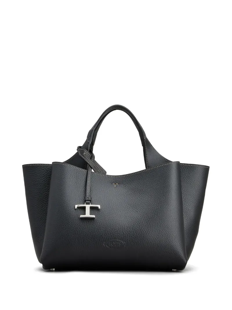 Tod's Gekörnte Schultertasche in Grau