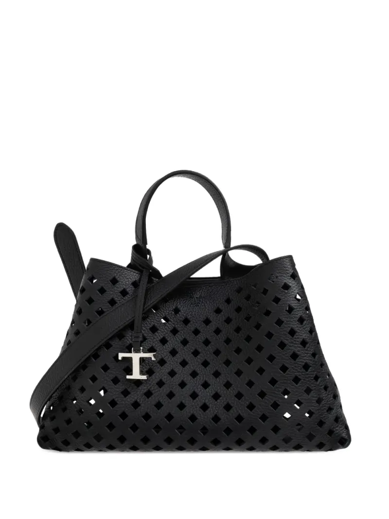 Tod's Perforierte Micro Apa Tote Bag in Schwarz