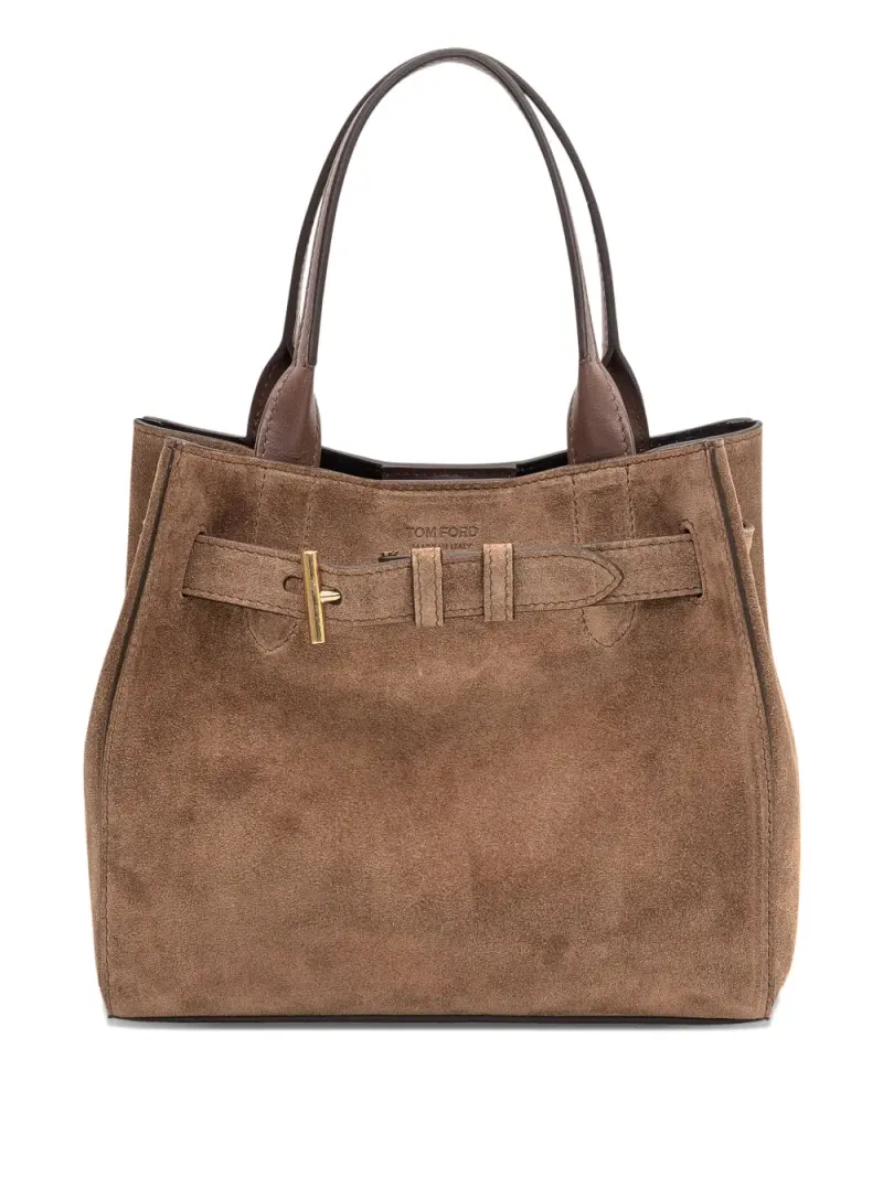 Tom Ford Audrey Tote Bag aus Wildleder in Braun Wildleder-Leder