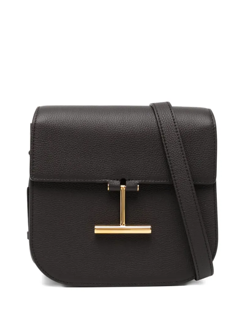 Tom Ford Mini Tara Schultertasche aus Kornleder Mini in Braun