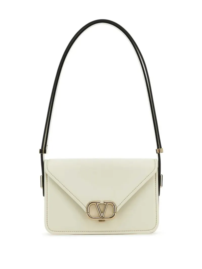 Valentino Kleine Letter Schultertasche in Weiß