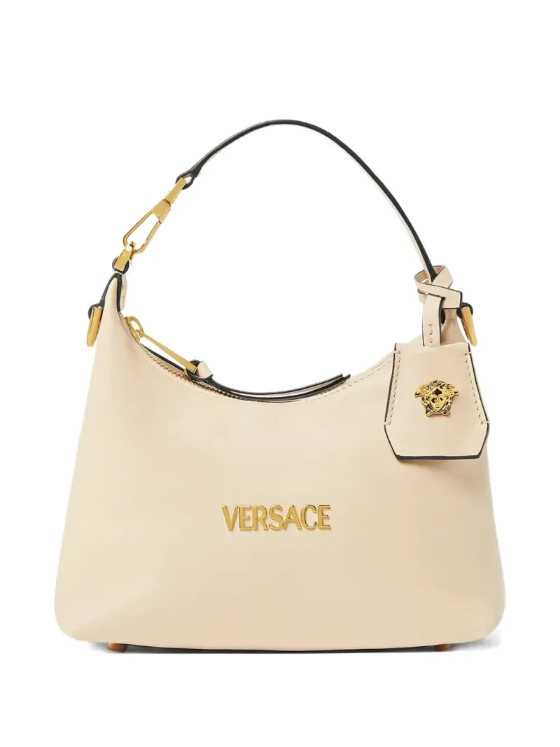 Versace Handtasche mit Medusa-Anhänger in Nude