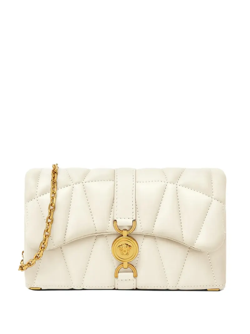 Versace Kleio Mini-Tasche aus Nappaleder Mini in Nude Nappa-Leder
