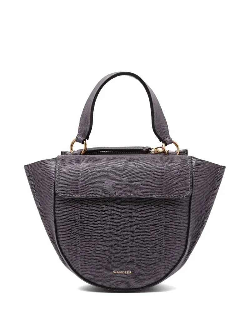 Wandler Strukturierte Hortensia Schultertasche in Violett