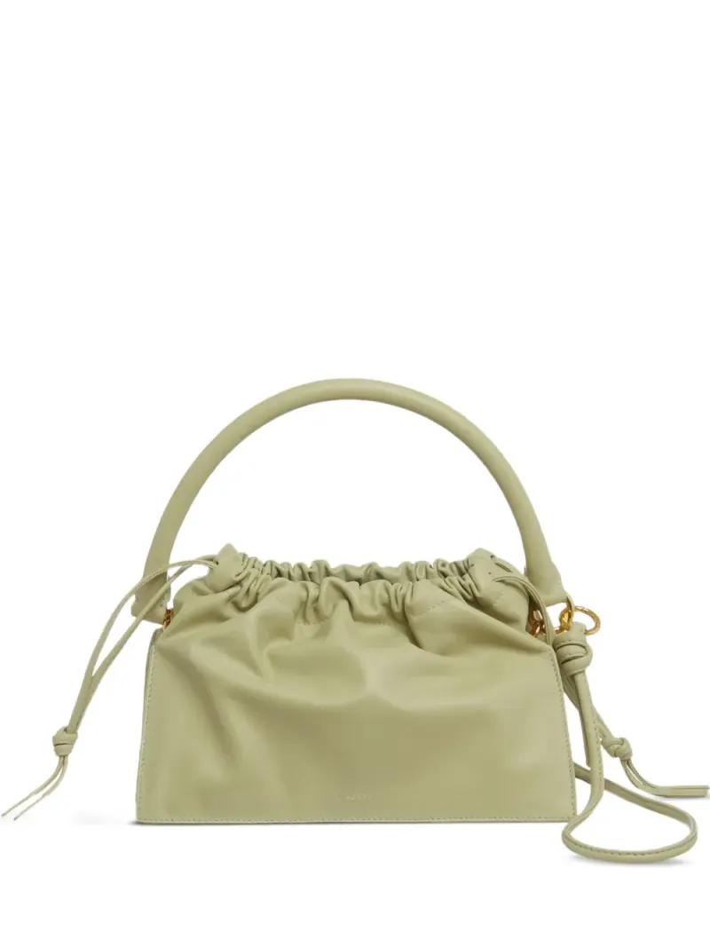 Yuzefi Bom Handtasche mit Kordelzug in Grün