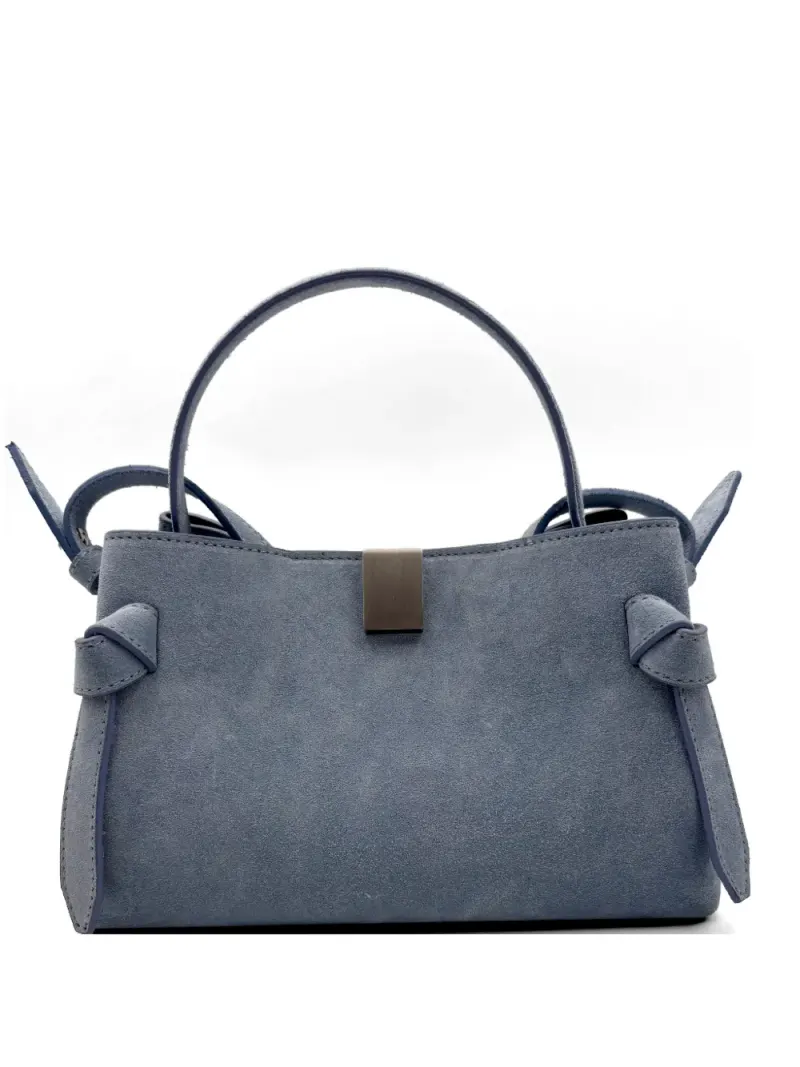 Yuzefi Gyoza knot-detail shoulder bag in Blau