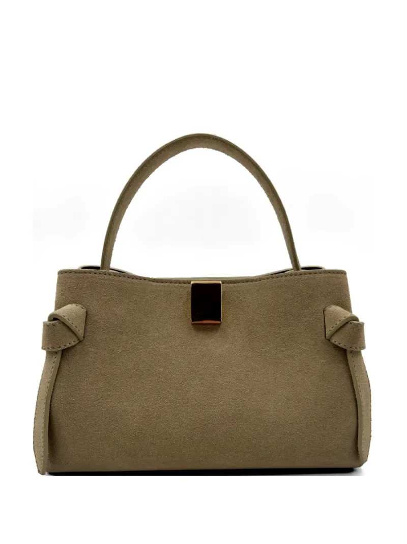 Yuzefi Gyoza knotted shoulder bag in Nude