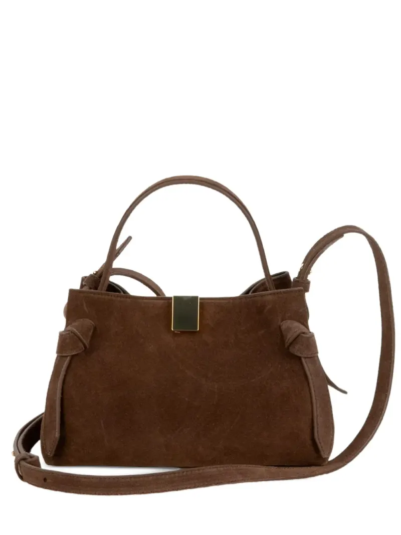 Yuzefi Mini Gyoza Tote Bag aus Wildleder Mini in Braun Wildleder-Leder