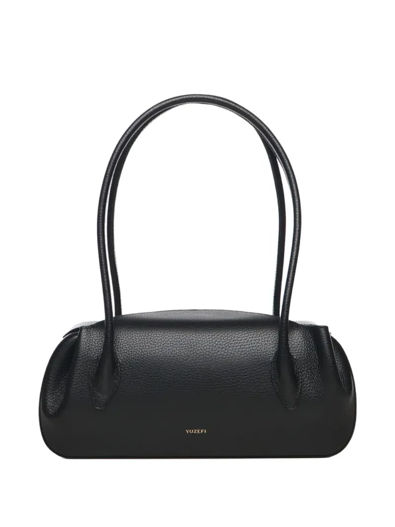 Yuzefi Oyster Schultertasche in Schwarz
