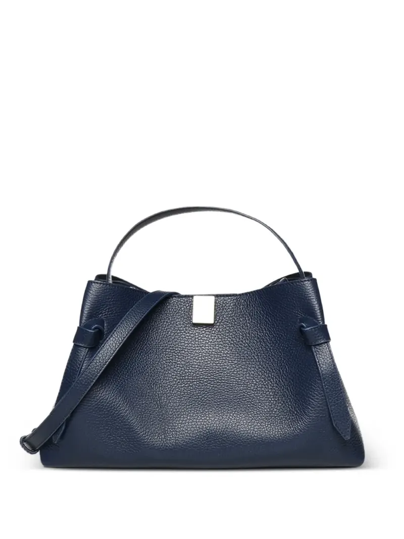Yuzefi pebble-grain leather tote-bag in Blau