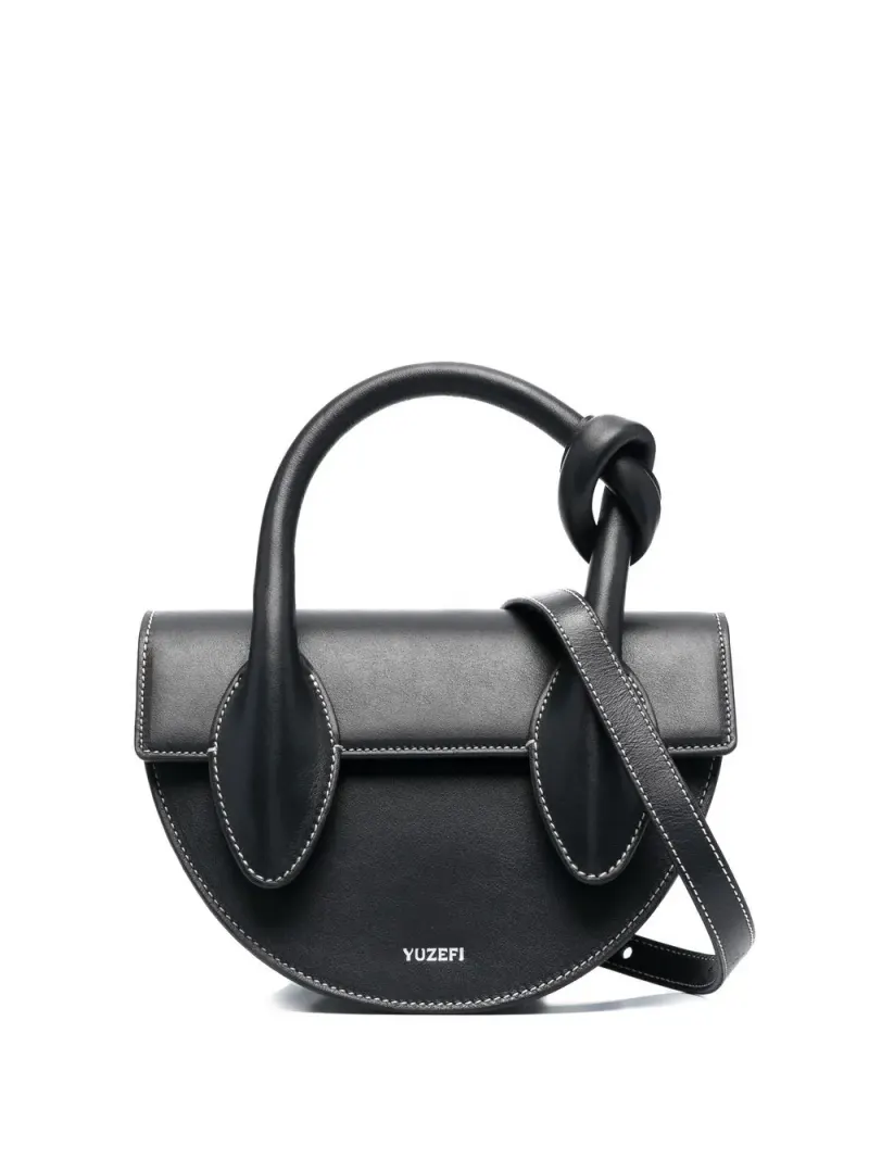 Yuzefi Mini Pretzel Shopper Mini in Schwarz